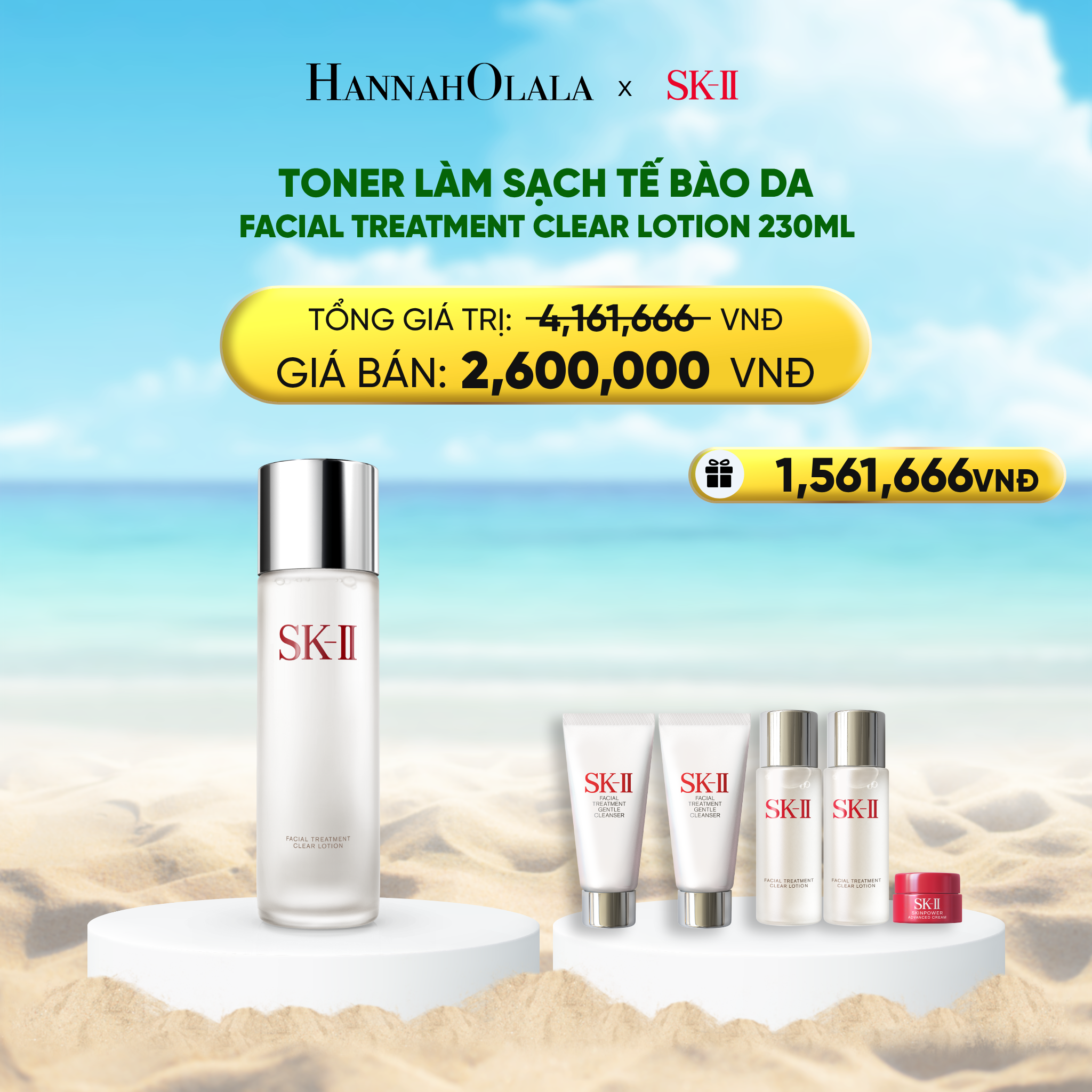 Toner L'Oréal Làm Sạch Tế Bào Da 230ml