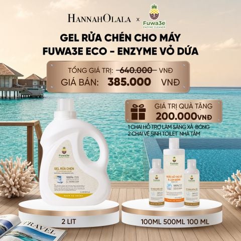  GEL RỬA CHÉN CHO MÁY FUWA3E 100% ECO-ENZYME VỎ DỨA AN TOÀN 2 LÍT - DEAL 6_ D147 