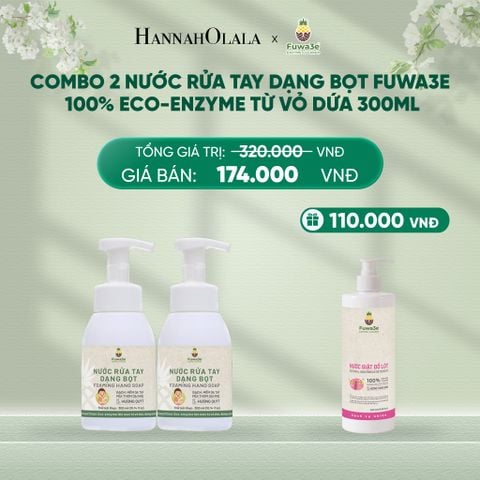  DEAL 13: COMBO 2 NƯỚC GIẶT ĐỒ LÓT FUWA3E ECO - ENZYME TỪ VỎ DỨA 