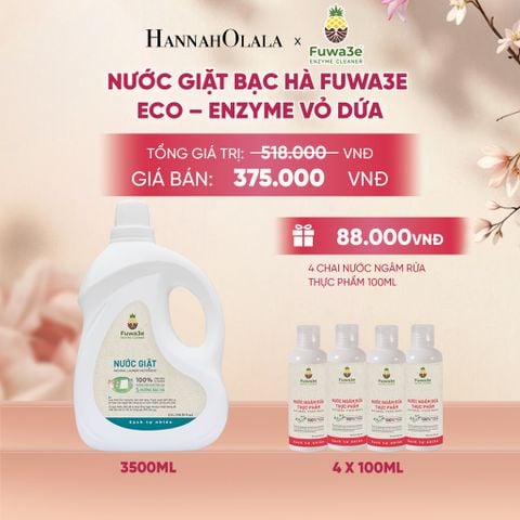  NƯỚC GIẶT BẠC HÀ FUWA3E PHÙ HỢP CHO ĐỒ LÓT, ĐỒ LỤA VÀ AN TOÀN CHO EM BÉ 3.5L - DEAL 3 - A138 