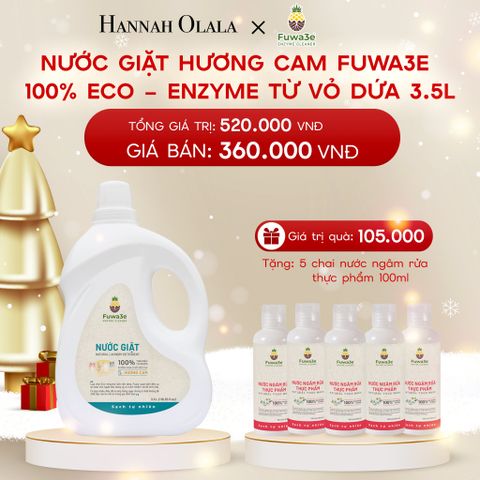  A56_DEAL 4: NƯỚC GIẶT FUWA3E CAM PHÙ HỢP CHO ĐỒ LÓT ĐỒ LỤA VÀ AN TOÀN CHO ĐỒ EM BÉ 3.5L 