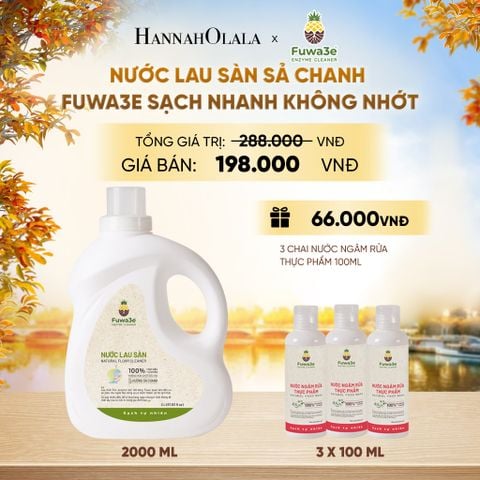  NƯỚC LAU SÀN SẢ CHANH FUWA3E SẠCH NHANH KHÔNG NHỚT, KHỬ MÙI HIỆU QUẢ 2L - DEAL 5 - E659 