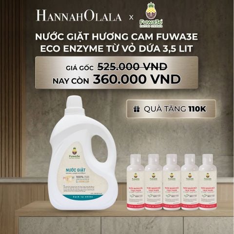  B301_DEAL 8: NƯỚC GIẶT CAM FUWA3E PHÙ HỢP CHO ĐỒ LÓT ĐỒ LỤA VÀ AN TOÀN CHO EM BÉ 3.5L 