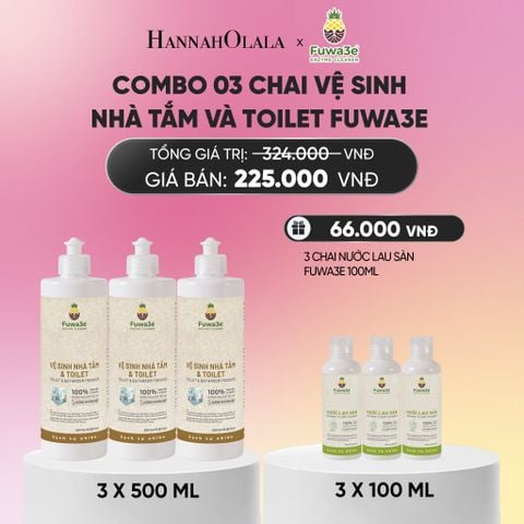  SET VỆ SINH NHÀ TẮM 03 VỆ SINH BỒN CẦU NHÀ TẮM VÀ TOILET 500ML - DEAL 10_A1518 