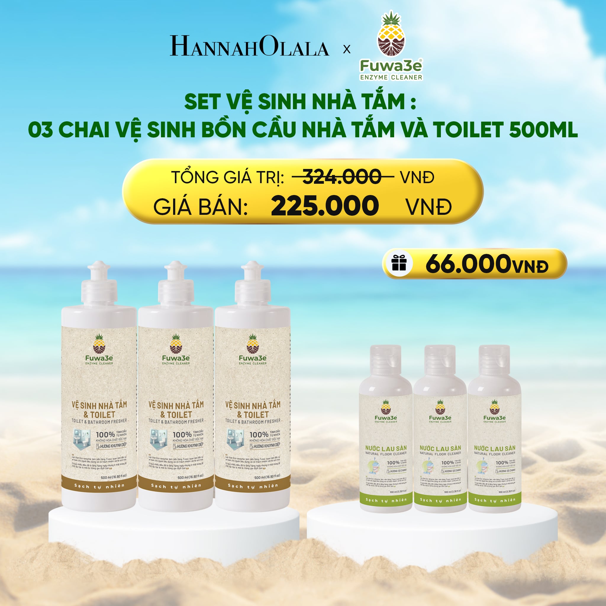 A1163_deal 10: set vệ sinh nhà tắm : 03 vệ sinh bồn cầu nhà tắm và toilet 500ml