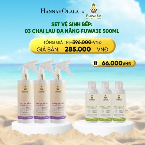  DEAL 11: SET VỆ SINH BẾP: 03 LAU ĐA NĂNG 