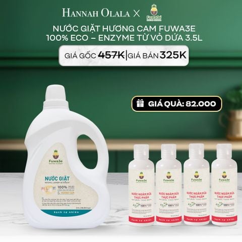  DEAL 4: NƯỚC GIẶT FUWA3E CAM PHÙ HỢP CHO ĐỒ LÓT ĐỒ LỤA VÀ AN TOÀN CHO ĐỒ EM BÉ 3.5L 