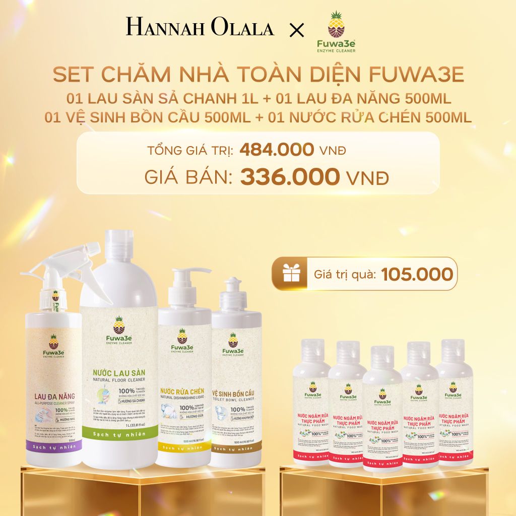  C418_DEAL 7: SET CHĂM NHÀ TOÀN DIỆN: 01 LAU SÀN SẢ CHANH 1L 01 LAU ĐA NĂNG 500ML 01 VỆ SINH BỒN CẦU 500ML 01 RỬA CHÉN 500ML 