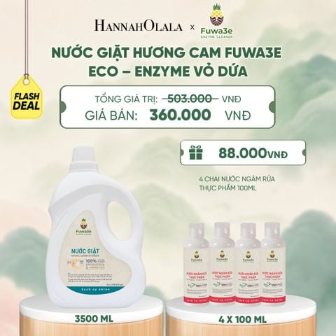  NƯỚC GIẶT CAM FUWA3E PHÙ HỢP CHO ĐỒ LÓT ĐỒ LỤA VÀ AN TOÀN CHO EM BÉ 3.5L - DEAL 8 - A1958 