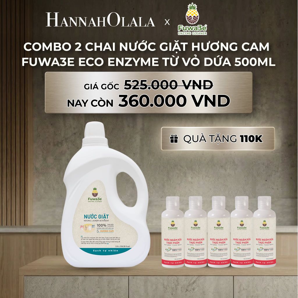  DEAL 8: NƯỚC GIẶT CAM FUWA3E PHÙ HỢP CHO ĐỒ LÓT ĐỒ LỤA VÀ AN TOÀN CHO EM BÉ 3.5L 