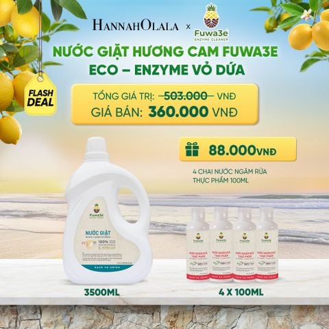  NƯỚC GIẶT CAM FUWA3E PHÙ HỢP CHO ĐỒ LÓT ĐỒ LỤA VÀ AN TOÀN CHO EM BÉ 3.5L - DEAL 8 