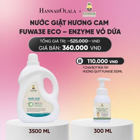  NƯỚC GIẶT CAM FUWA3E PHÙ HỢP CHO ĐỒ LÓT ĐỒ LỤA VÀ AN TOÀN CHO EM BÉ 3.5L - DEAL 8_A1516 