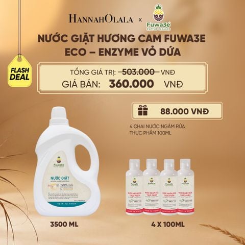 NƯỚC GIẶT CAM FUWA3E PHÙ HỢP CHO ĐỒ LÓT, ĐỒ LỤA VÀ AN TOÀN CHO EM BÉ 3.5L - DEAL 8 - E29 