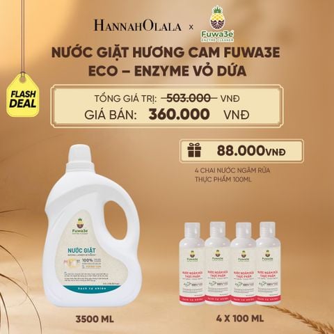  NƯỚC GIẶT CAM FUWA3E PHÙ HỢP CHO ĐỒ LÓT ĐỒ LỤA VÀ AN TOÀN CHO EM BÉ 3.5L - DEAL 8 - E40 