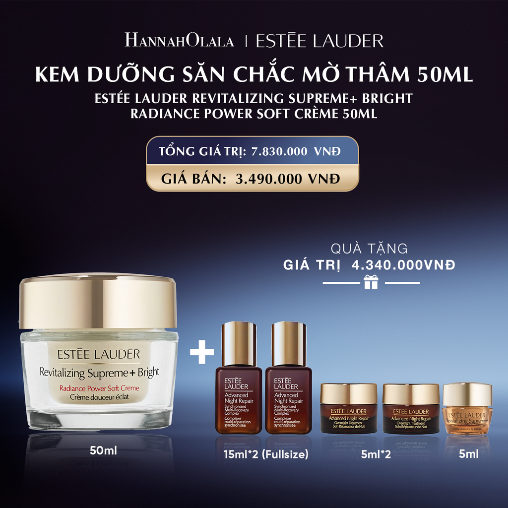  KEM DƯỠNG SĂN CHẮC MỜ THÂM ESTÉE LAUDER REVITALIZING SUPREME+ BRIGHT RADIANCE POWER SOFT CRÈME 50ML_E9 