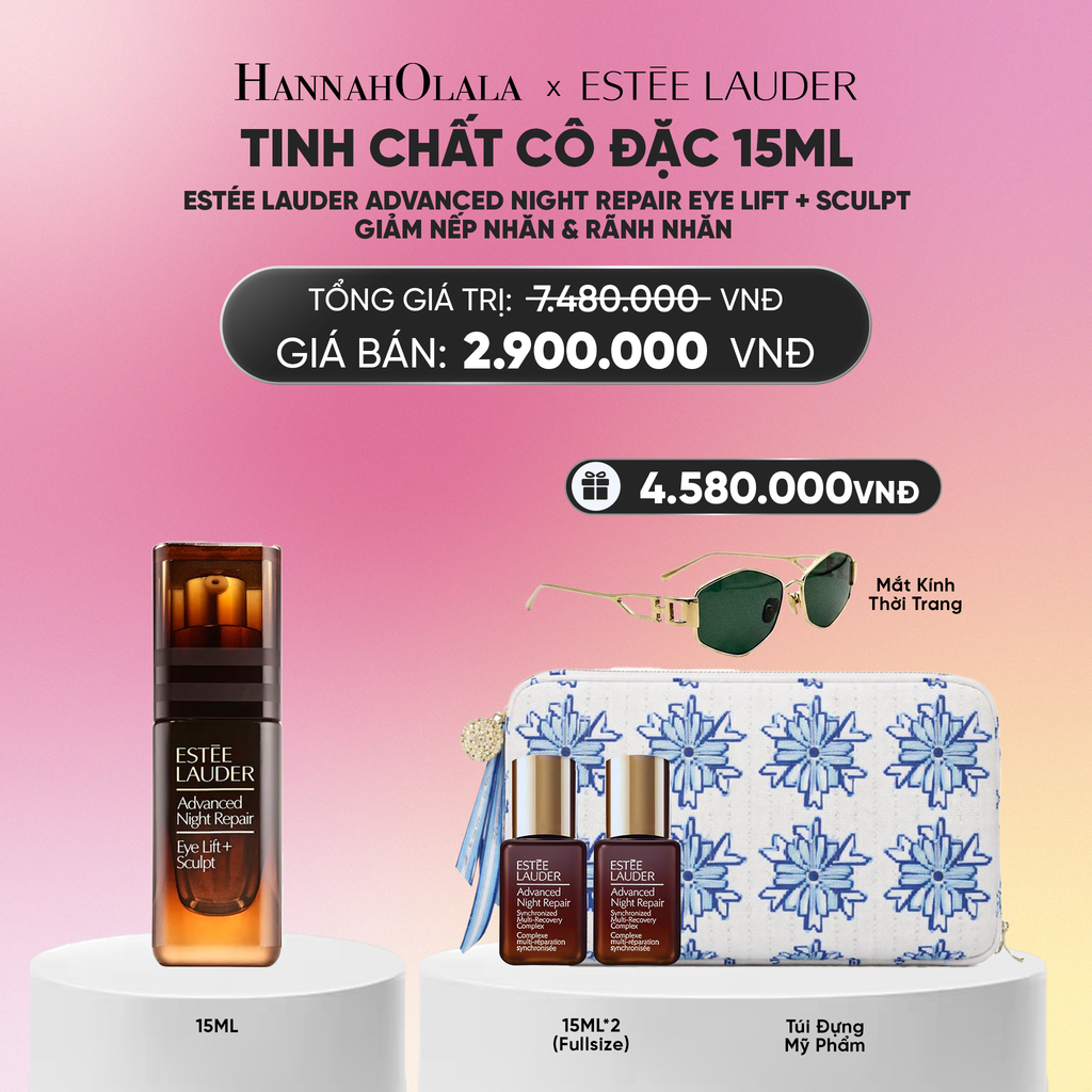  TINH CHẤT CÔ ĐẶC ESTÉE LAUDER ADVANCED NIGHT REPAIR EYE LIFT + SCULPT - GIẢM NẾP NHĂN & RÃNH NHĂN 15ML_A1605 
