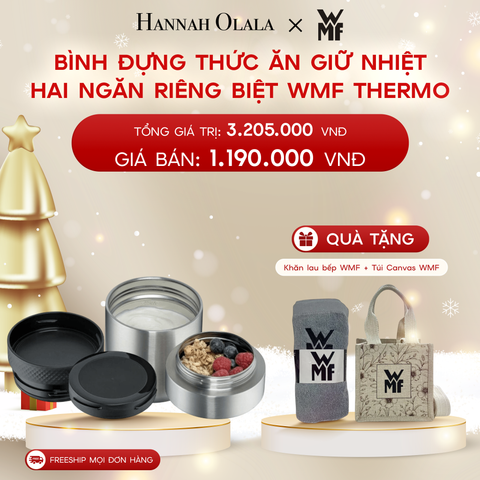  A530_DEAL 12: BÌNH ĐỰNG THỨC ĂN GIỮ NHIỆT HAI NGĂN RIÊNG BIỆT WMF THERMO 