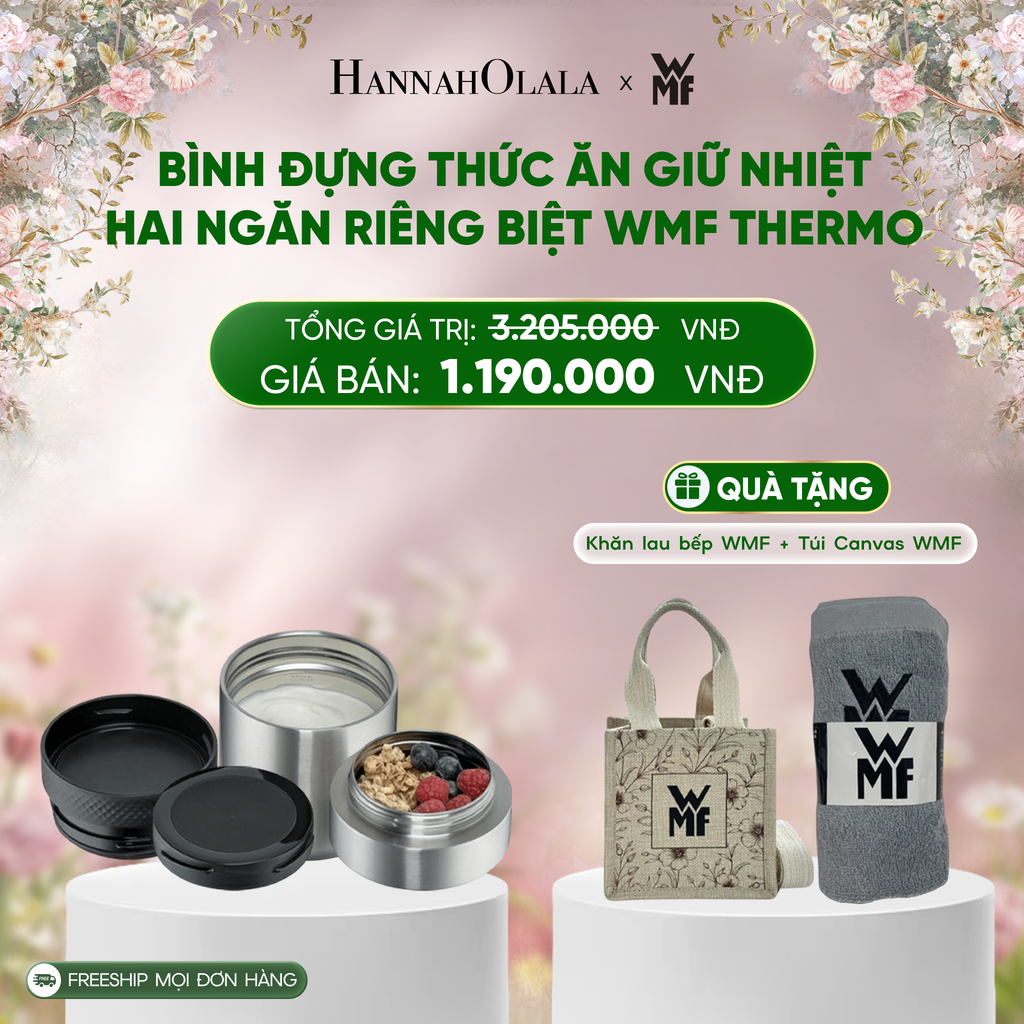  E120_DEAL 13: BÌNH ĐỰNG THỨC ĂN GIỮ NHIỆT HAI NGĂN RIÊNG BIỆT WMF THERMO 