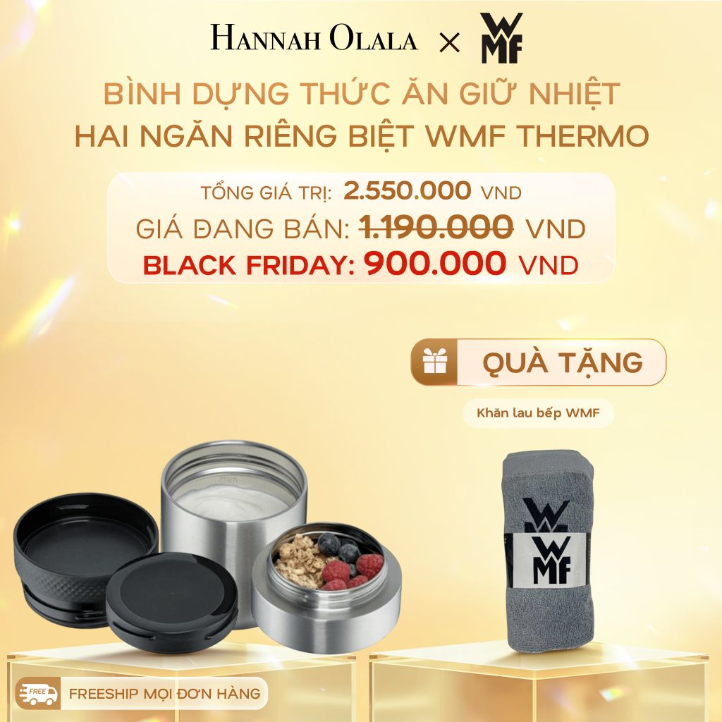  DEAL 16: BÌNH ĐỰNG THỨC ĂN GIỮ NHIỆT HAI NGĂN RIÊNG BIỆT WMF THERMO DUNG TÍCH 200-300ML 