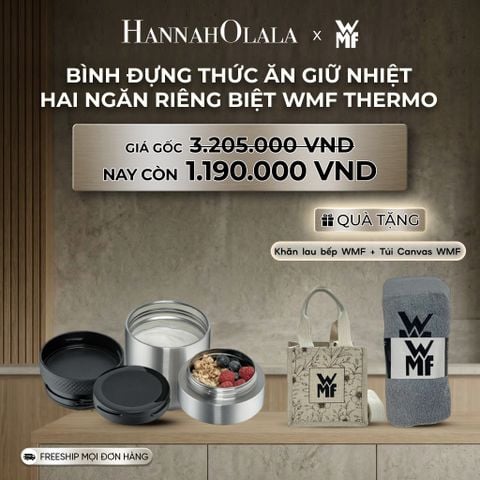  B161_DEAL 13: BÌNH ĐỰNG THỨC ĂN GIỮ NHIỆT HAI NGĂN RIÊNG BIỆT WMF THERMO 