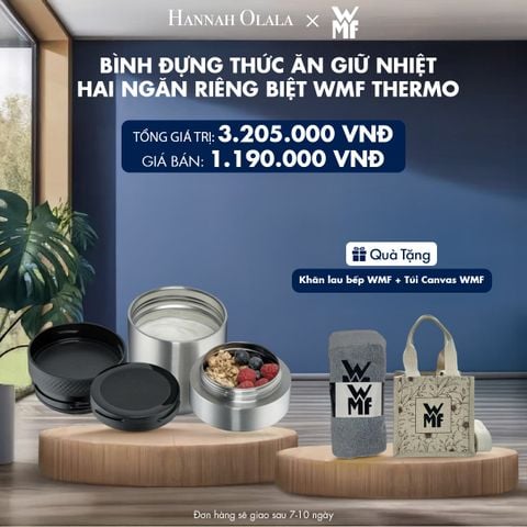  BÌNH ĐỰNG THỨC ĂN GIỮ NHIỆT HAI NGĂN RIÊNG BIỆT WMF THERMO - DEAL 13 