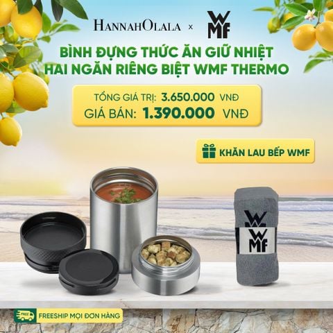  BÌNH ĐỰNG THỨC ĂN GIỮ NHIỆT HAI NGĂN RIÊNG BIỆT WMF THERMO 