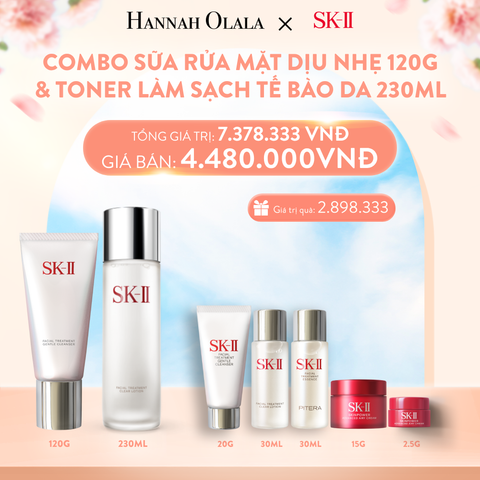  A755_DEAL 7: COMBO SỮA RỬA MẶT DỊU NHẸ 120G & TONER LÀM SẠCH TẾ BÀO DA 230ML 