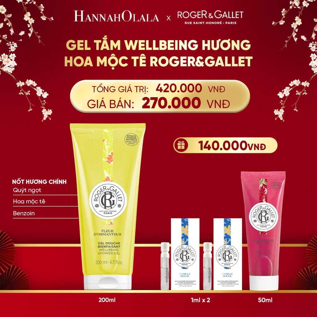  DEAL 1: GEL TẮM 200ML ROGER&GALLET 