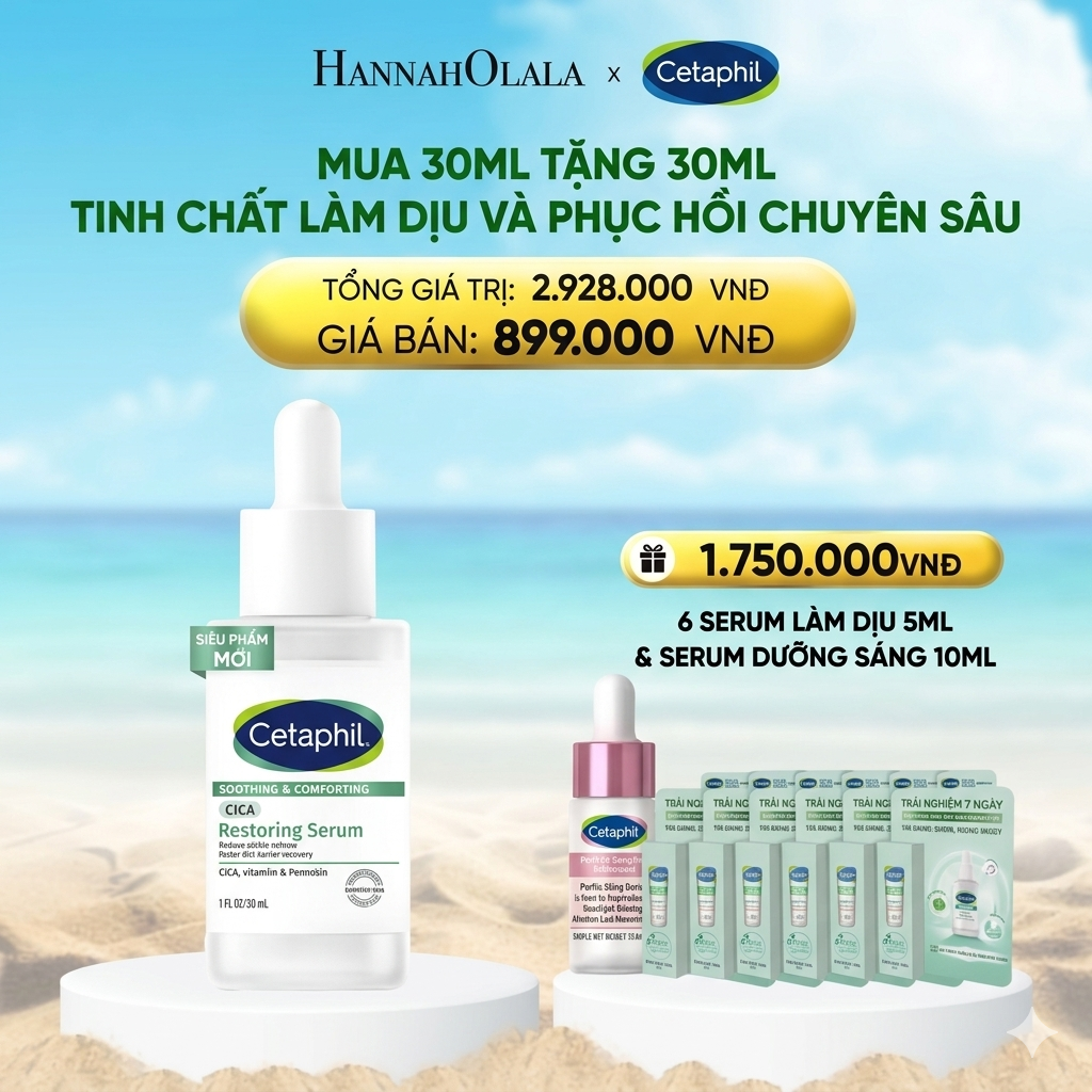  DEAL 4: TINH CHẤT LÀM DỊU VÀ PHỤC HỒI CHUYÊN SÂU CETAPHIL 30ML 