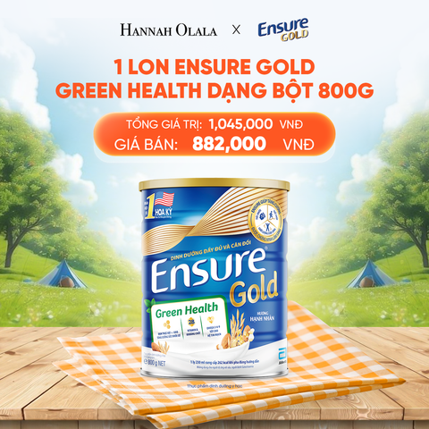  DEAL 3: 1 LON ENSURE GOLD DẠNG BỘT 800G (GREEN HEALTH) 