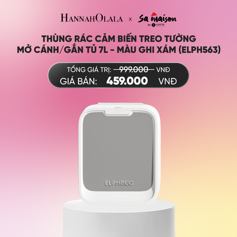  DEAL 22: THÙNG RÁC CẢM BIẾN TREO TƯỜNG MỞ CÁNH/ GẮN TỦ 7L_A609 