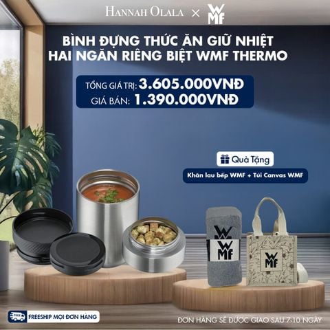  M155_DEAL 11: BÌNH ĐỰNG THỨC ĂN GIỮ NHIỆT HAI NGĂN RIÊNG BIỆT WMF THERMO 