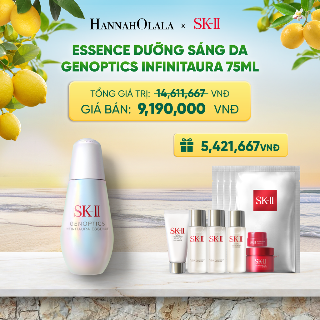  ESSENCE DƯỠNG SÁNG DA GENOPTICS INFINITAURA 75ML 