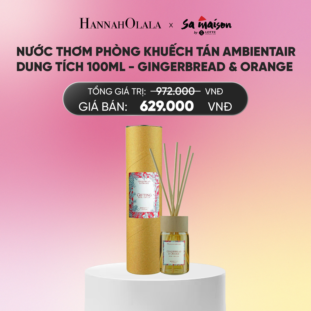  FLASH DEAL 4: NƯỚC THƠM PHÒNG KHUẾCH TÁN AMBIENTAIR, DUNG TÍCH 100ML_A629 