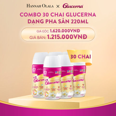  E86_DEAL 5: COMBO 5 LỐC GLUCERNA 30 CHAI 