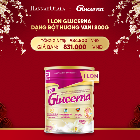  A43_DEAL 1: 1 LON GLUCERNA DẠNG BỘT HƯƠNG VANI 800G 
