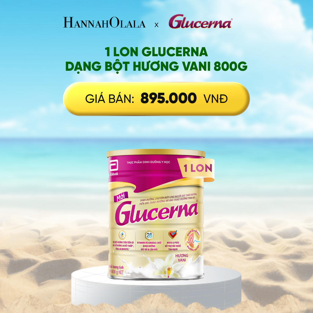  A1156_DEAL 1: 1 LON GLUCERNA DẠNG BỘT HƯƠNG VANI 800G 