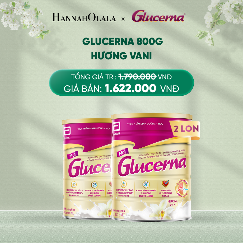  DEAL 2: 2 LON GLCUERNA DẠNG BỘT HƯƠNG VANI 800G 