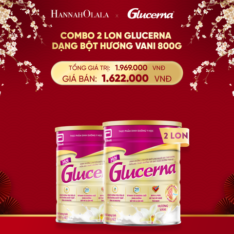  A44_DEAL 2: 2 LON GLUCERNA DẠNG BỘT HƯƠNG VANI 800G 