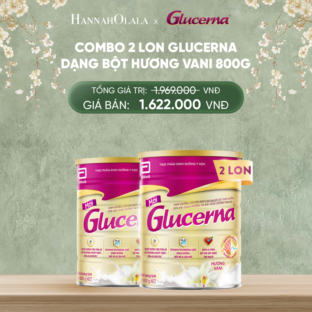  D679_DEAL 2: 2 LON GLCUERNA DẠNG BỘT HƯƠNG VANI 800G 