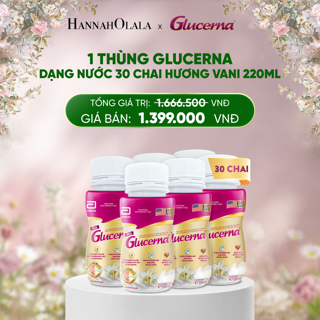 DEAL 4: 1 THÙNG GLUCERNA 30 CHAI 