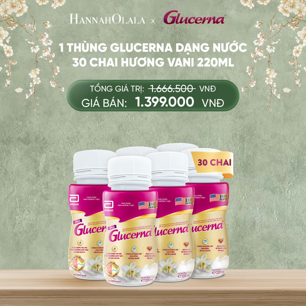  [GIAO HÀNG SAU TẾT] D681_DEAL 4: 1 THÙNG GLUCERNA 30 CHAI 