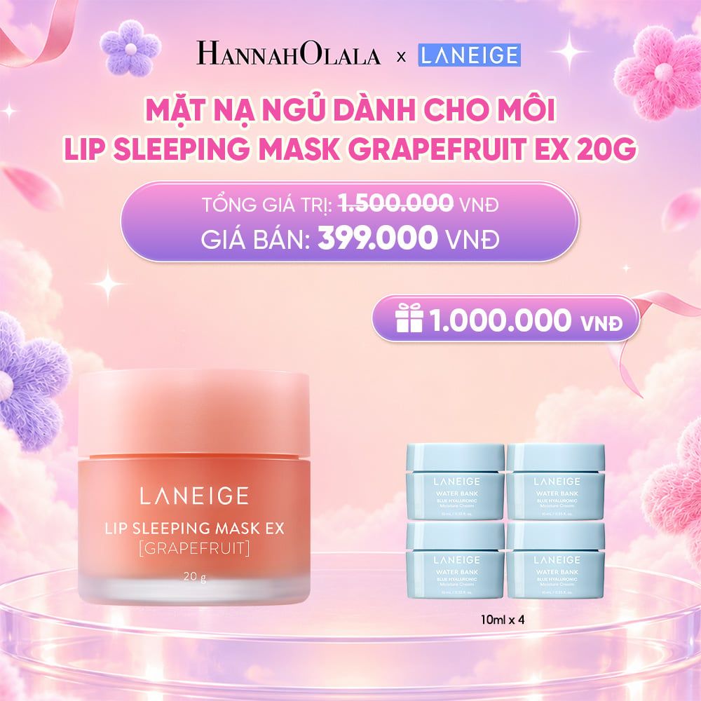  DEAL 4: MẶT NẠ NGỦ DÀNH CHO MÔI LANEIGE LIP SLEEPING MASK 20G (CHỌN MÙI HƯƠNG)_ A59 