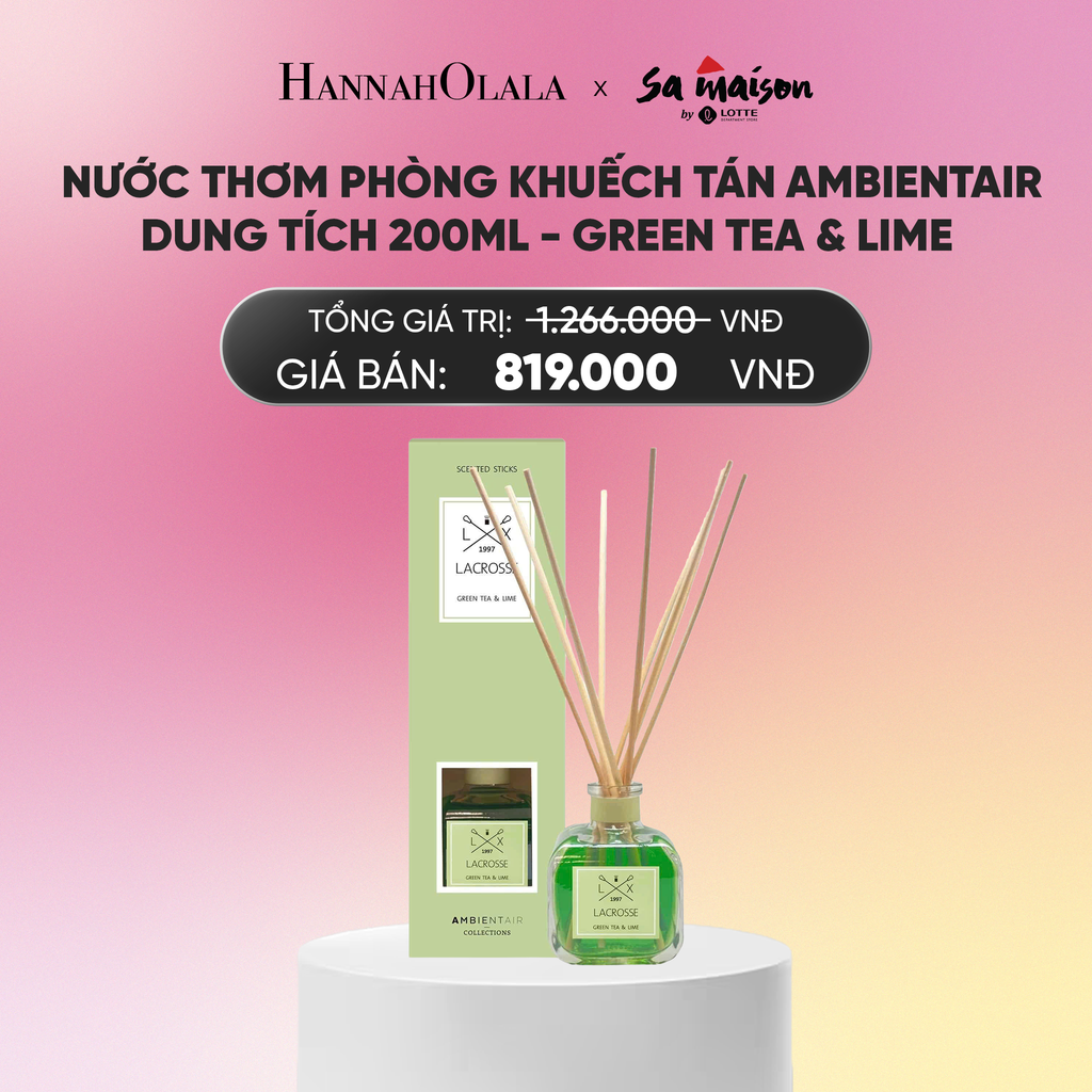  FLASH DEAL 3: NƯỚC THƠM PHÒNG KHUẾCH TÁN AMBIENTAIR, DUNG TÍCH 200ML AMBER & CLOVE_A646 