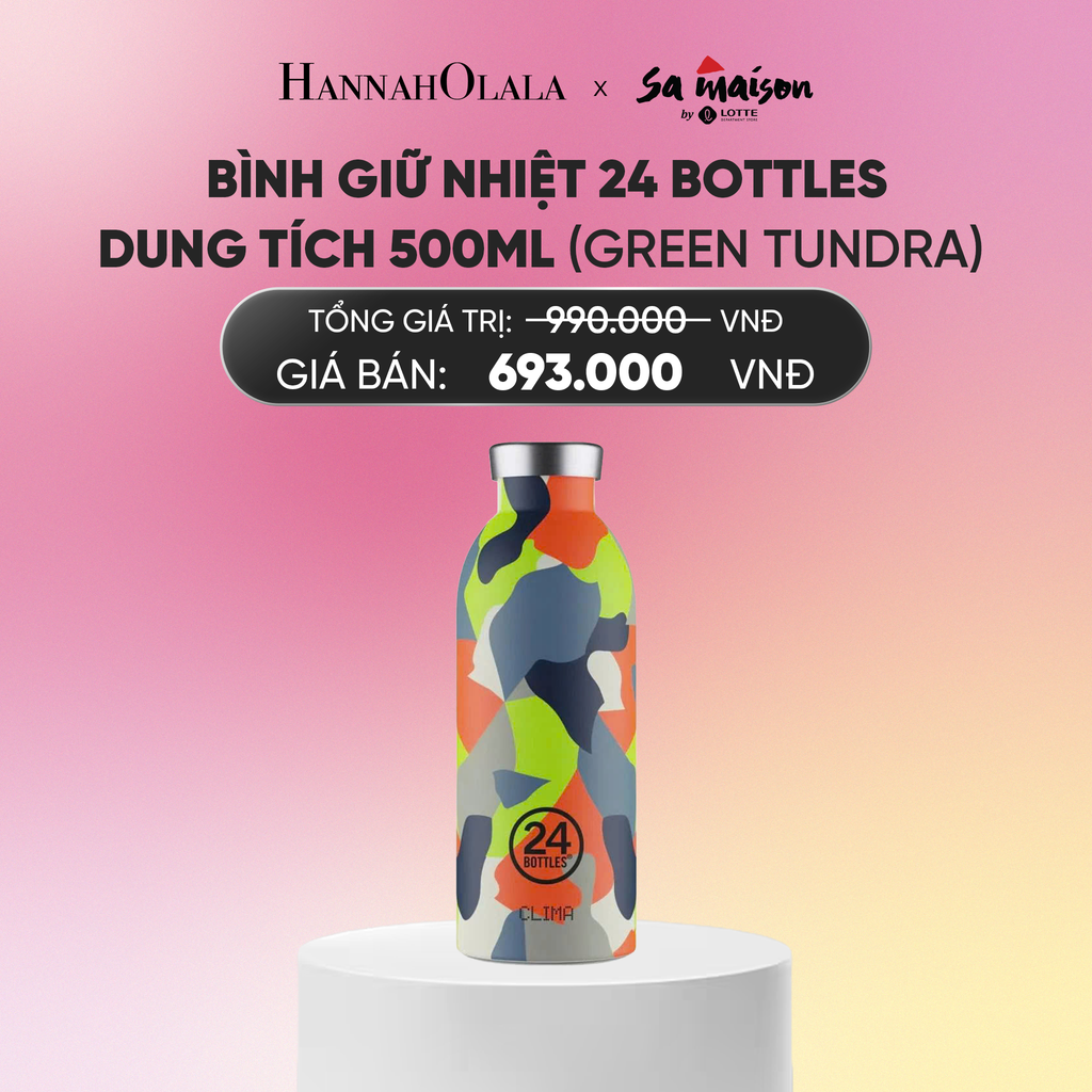  FLASH DEAL 1: BÌNH GIỮ NHIỆT 24 BOTTLES DUNG TÍCH 500ML_A620 
