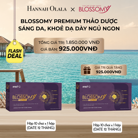  [FLASH DEAL] MUA 1 HỘP 10  TẶNG 1 HỘP 10 THỰC PHẨM BẢO VỆ SỨC KHỎE BLOSSOMY PREMIUM THẢO DƯỢC (DATE 12 THÁNG) 