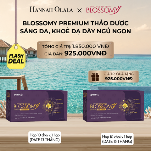  [FLASH DEAL] MUA 1 HỘP 10 TẶNG 1 HỘP 10 THỰC PHẨM BẢO VỆ SỨC KHỎE BLOSSOMY PREMIUM THẢO DƯỢC (DATE 13 THÁNG)_ D2169 
