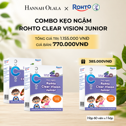  MUA 02 TẶNG 01 HỘP KẸO NGẬM ROHTO CLEAR VISION JUNIOR 