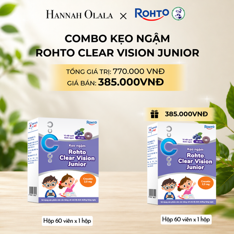 MUA 01 TẶNG 01 HỘP KẸO NGẬM ROHTO CLEAR VISION JUNIOR 