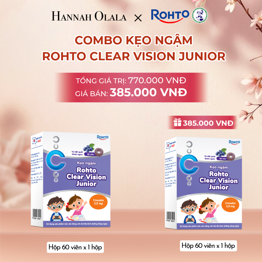  MUA 01 TẶNG 01 HỘP KẸO NGẬM ROHTO CLEAR VISION JUNIOR - A1964 